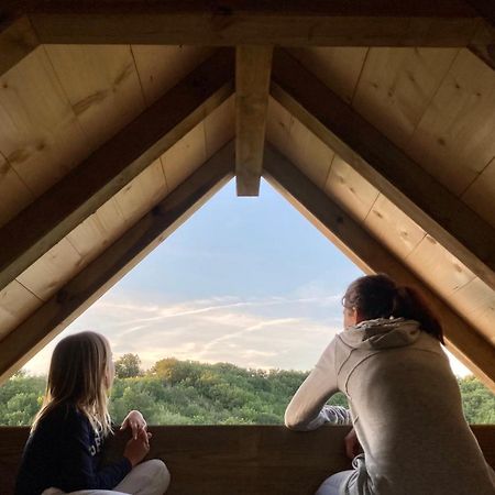 Cabane Bivouac Avec Echelle A L'Ombre Des Chenes Idrac-Respailles Zewnętrze zdjęcie